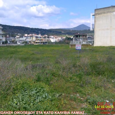 Πωλείται οικόπεδο, στα Κάτω Καλύβια Λαμίας.